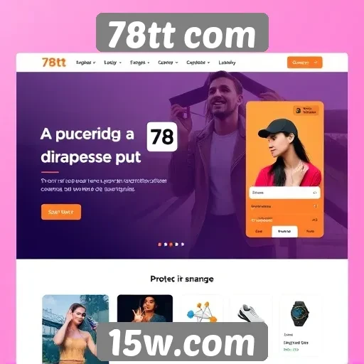 Interface e usabilidade do site 78tt com