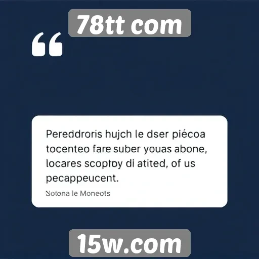 Depoimentos de usuários sobre experiências no 78tt